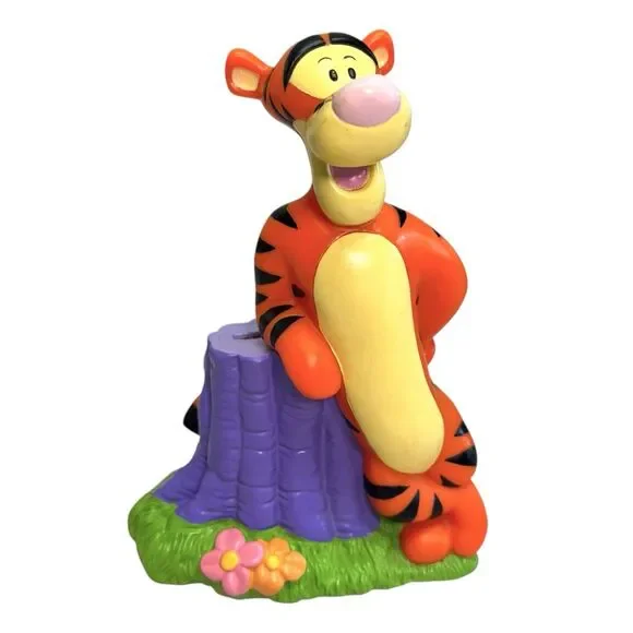 Vintage Winnie The Pooh & Tigger The Tiger PVC Set Of 2 Peggy Banks Room Décor - Picture 11 of 16